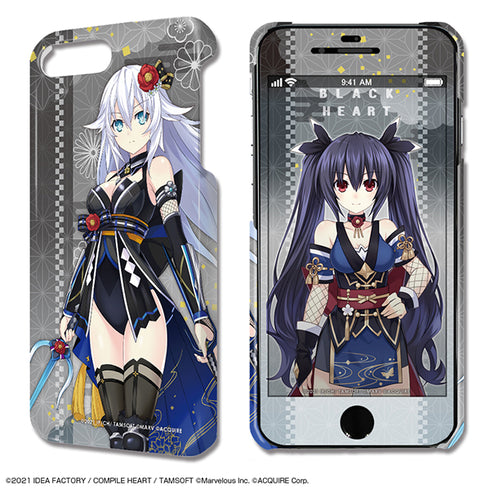 『閃乱忍忍忍者大戦ネプテューヌ -少女達の響艶-』デザジャケット iPhone 8 Plus/7 Plus/6 Plus/6s Plusケース&保護シート デザイン02(ブラックハート)